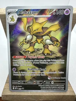 Pokemon Center Stamped Alakazam 009 - English - Mega Evolutions - ETB Promo - Image 1