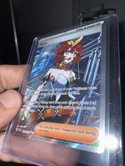Pokemon TCG Mela 236/182 Paradox Rift Ultra Rare Full Art Trainer Holo NM - Image 3