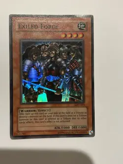Yu-Gi-Oh! TCG Exiled Force Legacy of Darkness LOD-023 Super Rare Unlimited - Image 1