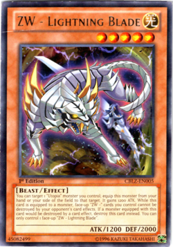 LP ZW - Lightning Blade - CBLZ-EN005 - Rare - 1st Edition - Yugioh - Image 1