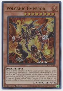 Volcanic Emperor Yu-Gi-Oh! LD10-EN018 1st Ultra Rare - Image 1
