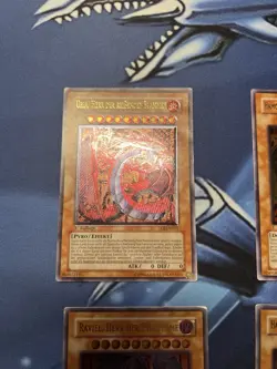 YuGiOh 2004 SOI Uria Harmon Raviel Sacred Beasts Ultimate Rare First Edition 4x - Image 2