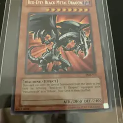 Red-Eyes Black Metal Dragon FMR-001 1996 Yu-Gi-Oh Near Mint Condition - Image 2