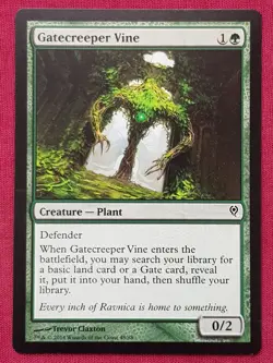 Magic The Gathering DUEL DECKS JACE VS VRASKA GATECREEPER VINE green card MTG - Image 1