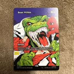 Beast Within (Borderless) M Marvel Universe Eternal Legal 33 NM SPM MTG MYTHIC - Image 1