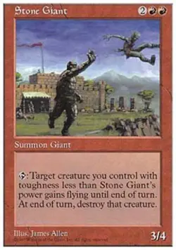 Stone Giant - Medium Play MTG 5th Edition - Image 1