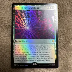 Magic the Gathering MTG SPM Web of Life and Destiny 122 Foil Near Mint - Image 1