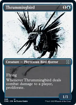 Thrummingbird (Showcase) - Light Play MTG Phyrexia: All Will Be One - Image 1