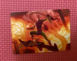 Green Goblin, Revenant Art Card Signature Marvel's Spider-Man NM MTG - Image 1