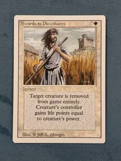 Swords to Plowshares, Revised Edition, Magic the Gathering MTG - Image 1
