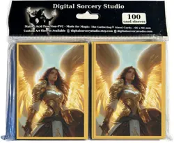 Angel Valkerie Game Card Sleeves 100 Pack - Perfect Fit for TCG, MTG, Giada Font - Image 5