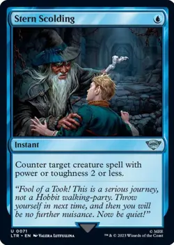 Stern Scolding MTG The Lord of the Rings: Tales of Middle-earth 0071 Regular... - Image 1