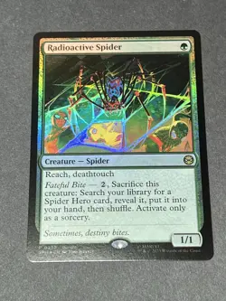 RADIOACTIVE SPIDER Marvel's Spider-man SPM Magic MTG CARD FOIL 0285 - Image 1