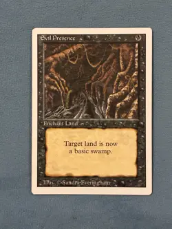Evil Presence, Revised Edition, Magic the Gathering MTG - Image 1