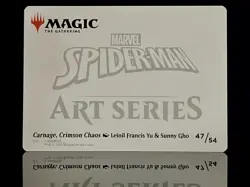 Carnage, Crimson Chaos Art Card - Art Series: Marvel's Spider-Man 47/54 MTG - Image 2