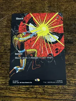 MTG Shock (Borderless) - Non Foil - 0027 NM Marvel Spider-Man MTG - Image 1
