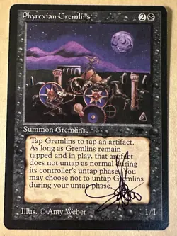 MTG ARTIST PROOF MTG Phyrexian Gremlins AP Sketch Art Amy WEBER - Image 2