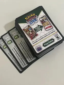 Pokemon Online Code Cards - 100 |Pokemon Live TCG Random Mix - Image 1