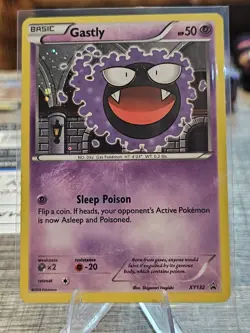 Gastly XY132 Black Star Promo Cosmos Holo Pokemon Card LP - Image 1