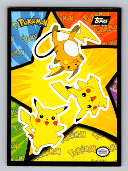 Pikachu & Raichu - Topps Pokemon First Movie Sticker Card - Pokemon TCG - Image 1