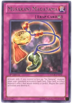 3 x Yu-Gi-Oh Card - STOR-EN074 - MUSAKANI MAGATAMA (rare) - NM - Image 1