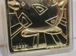 1999 Burger King Pokemon Togepi 23K Gold Plated Trading Card + Poke Ball - Image 5
