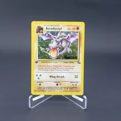 1st Edition Aerodactyl Fossil Prerelease 1/62 Pokemon Card Holo Rare WOTC 1999 - Image 1