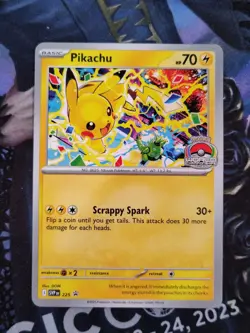Pikachu -SVP EN 225 - Promo 2025 World Championship Pokemon Card Worlds - Image 1