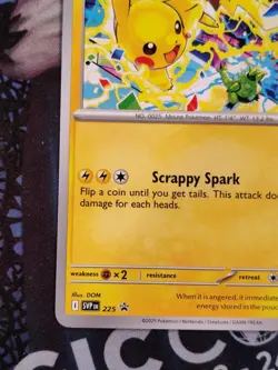 Pikachu -SVP EN 225 - Promo 2025 World Championship Pokemon Card Worlds - Image 2