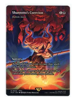 Shantottos Coercion -Diabolic Intent (Showcase) R 0034 Regular Final Fantasy MTG - Image 1