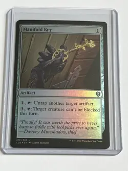 Manifold Key 319 MTG D&D Baldurs Gate Commander 2022 MT - 9.0 + Uncommon Foil - Image 1
