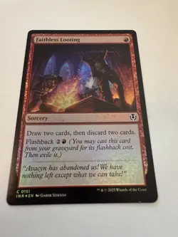 Faithless Looting Innistrad Remastered NM+ Regular Foil - Image 1