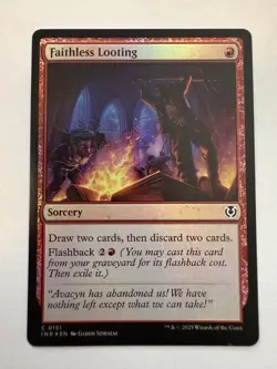 Faithless Looting Innistrad Remastered NM+ Regular Foil - Image 2