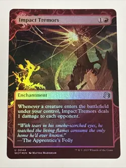 MTG Wilds of Eldraine: Enchanting Tales Impact Tremors Foil 0044 NM - Image 1