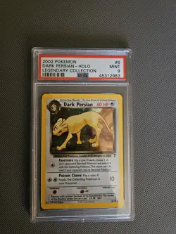 2002 DARK PERSIAN-HOLO POKEMON LEGENDARY COLLECTION LEGENDARY COLLECTION PSA 9 - Image 1
