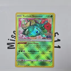 Radiant Venusaur Radiant Rare Pokemon GO 004/078 NM - Image 1