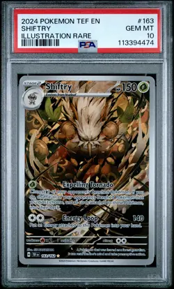 2024 POKEMON TEF EN-TEMPORAL FORCES ILLUSTRATION RARE #163 SHIFTRY PSA 10 - Image 1