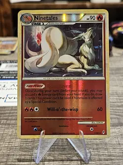 Pokemon Tcg Ninetales [Reverse Holo] #17 Pokemon Call of Legends LP - Image 1