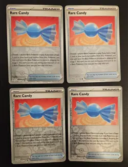 Rare Candy Reverse Holo 089/091 Playset Scarlet & Violet Base Set Pokemon x4 - Image 1