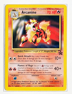 Arcanine 6/53 Wizards Black Star Promo Regular 2000 Pokemon Near Mint/Mint - Image 1