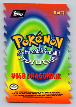 Pokemon TOPPS The Movie Animation Non Holo DIE CUT Dragonair 11 of 12 - LP - Image 2