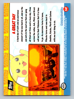A Great Day #58 Pokemon 1999 Topps Movie - Image 2