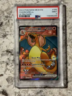 Charizard EX 183/165 Ultra Rare PSA 9 MINT (Pokemon S&V 151 2023) - Image 1