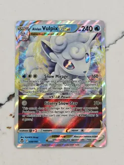 Pokemon TCG Silver Tempest Alolan Vulpix Vstar 034/195 Ultra Rare Foil NM/M - Image 1