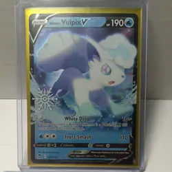 2022 Pokemon Alolan Vulpix SWSH Holiday Calendar Ultra Rare Promo #033 - Image 1
