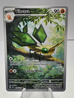 Pokemon TCG Vibrava 206/191 Surging Sparks Full Art Illustration Rare Holo - #5 - Image 1