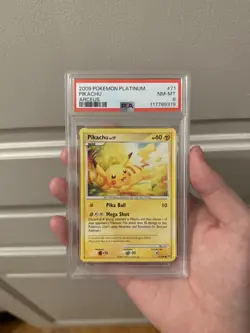 PSA 8 Pikachu #71/99 Pokemon Platinum Arceus 2009 Near Mint-Mint Condition - Image 1