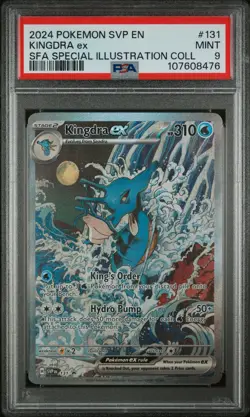 2024 POKEMON SVP EN-SV BLACK STAR PROMO #131 KINGDRA EX PSA 9 - Image 1