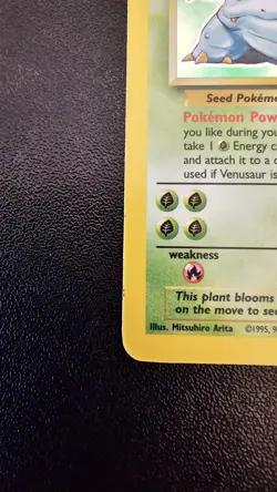 Venusaur Holo Rare 15/102 - Base Set Unlimited - Pokemon TCG 1999 WOTC - NM - Image 3