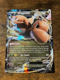 Dragonite EX 74/111 XY Furious Fists Holo Pokemon - Image 1